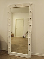 Гримерное зеркало напольное.Брашированная древесина. 100% Handmade
