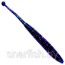 Твистер-минога TAKEDO TKS3805 7,5см. D021 фиолетовый с серебряными блестками (15 шт)