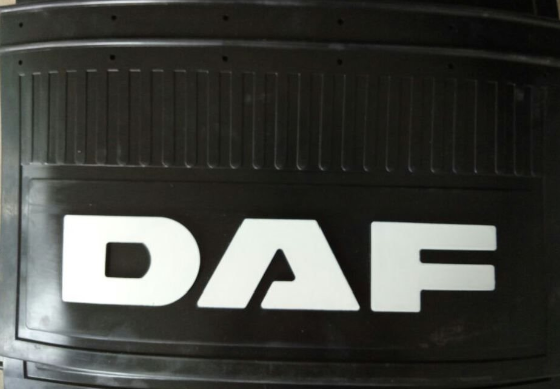 Брызговики для грузовых автомобилей DAF (600мм х 360мм) с логотипом, комплект из 2 шт.