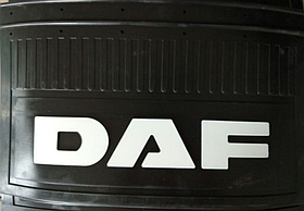 Брызговики для грузовых автомобилей DAF (600мм х 360мм) с логотипом, комплект из 2 шт.