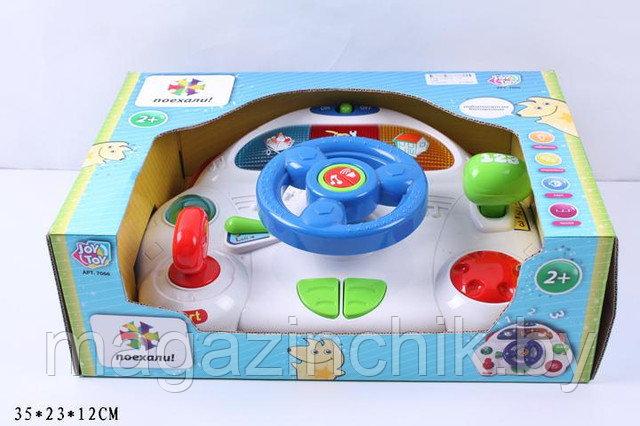 Игрушка Детский музыкальный руль " Поехали! " Joy Toy 7066 - фото 3 - id-p2040191