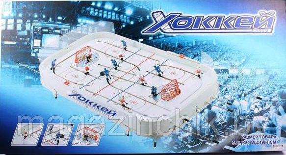 Настольная игра Большой Хоккей 4444 (игровое поле 95*50 см, заезд за ворота) купить в Минске