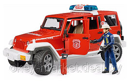 Джип пожарный Bruder 02528 Wrangler Unlimited Rubicon + фигурка пожарника