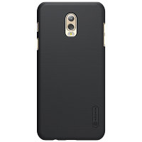 Пластиковый чехол с пленкой Nillkin Super Frosted Shield Black (Черный) для Samsung Galaxy C8\ J7 Plus