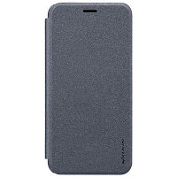 Полиуретановый чехол книга Nillkin Sparkle Leather Case Black (Черный) для Samsung Galaxy C8\ J7 Plus