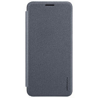 Полиуретановый чехол книга Nillkin Sparkle Leather Case Black (Черный) для Huawei Nova 2S