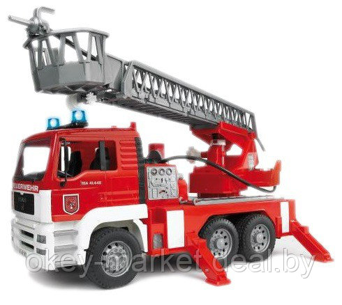 Пожарная машина MAN с лестницей и помпой (свет/звук) Bruder 02771 - фото 3 - id-p73783656