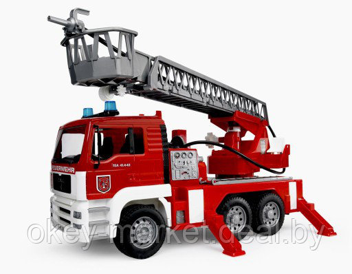 Пожарная машина MAN с лестницей и помпой (свет/звук) Bruder 02771 - фото 4 - id-p73783656