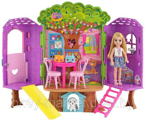 Игровой набор Barbie Домик Челси на дереве FPF83 - фото 1 - id-p73783843