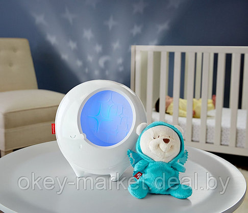 Детский ночник-проектор Fisher-Price Мечты о бабочках с мягкой игрушкой DYW48, фото 2