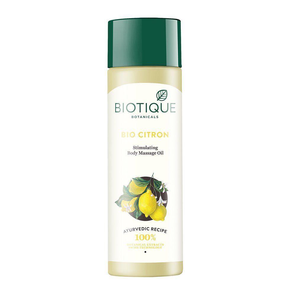 Массажное масло для тела Цитрусовое Biotique Bio Citron, 210 мл Индия