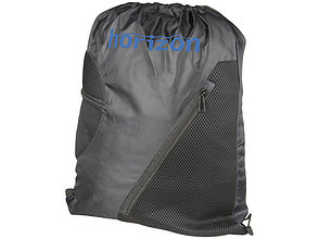 Спортивный рюкзак из сетки на молнии, черный, фото 2