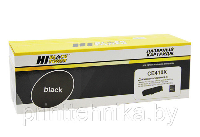 Картридж Hi-Black (HB-CE410X) для HP CLJ Pro300 Color M351/M375/Pro400 M451, Bk, 4K П/У - фото 1 - id-p66817257
