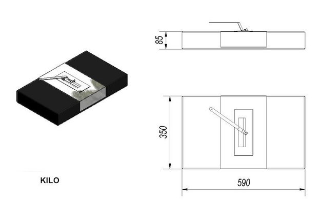 Настольный биокамин Kratki Kilo, фото 2