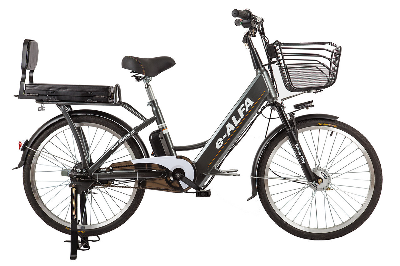 Электрический велосипед GREN CITY E-ALFA 350W - фото 1 - id-p73839038