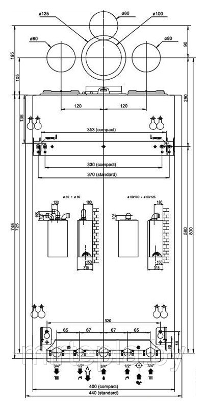 Clas ONE 24 RDC Ariston газовый конденсационный котел - фото 7 - id-p73837910