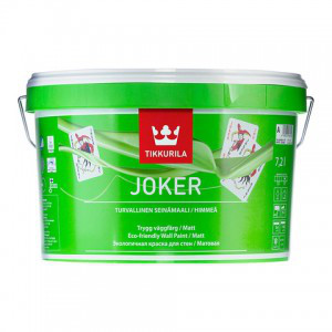 Тиккурила Joker Джокер, 0,9л  А Гипоаллергенная интерьерная краска с шелковистым эффектом