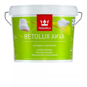 Бетолюкс Аква для пола, А 2.7л Полуглянцевая краска для бетонных и деревянных полов внутренних помещений