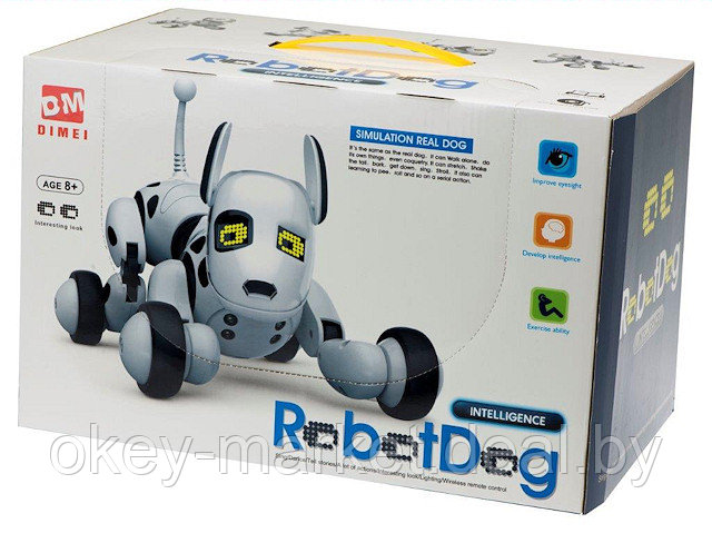 Радиоуправляемая робот-собака RC Robot Dog DIMEI 9007A Review - фото 10 - id-p73851216