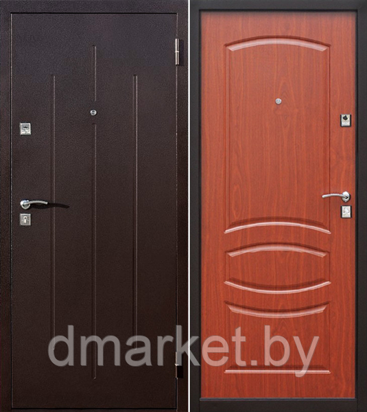 Дверь металлическая Стройгост 7-2 Итальянский орех, фото 1