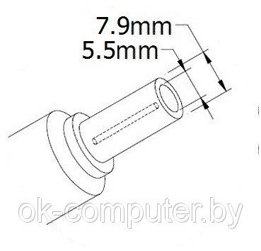 Оригинальная зарядка (блок питания) для ноутбука Lenovo ADLX65NLT3A, PA-1650-76I, 65W, штекер 7.9x5.5 мм - фото 2 - id-p3249167