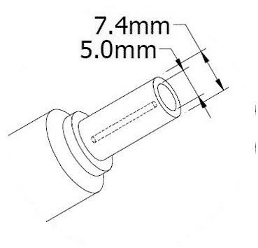 Оригинальная зарядка (блок питания) для ноутбука HP 384019-001, 384019-002, 65W, штекер 7.4x5.0 мм - фото 2 - id-p3242060