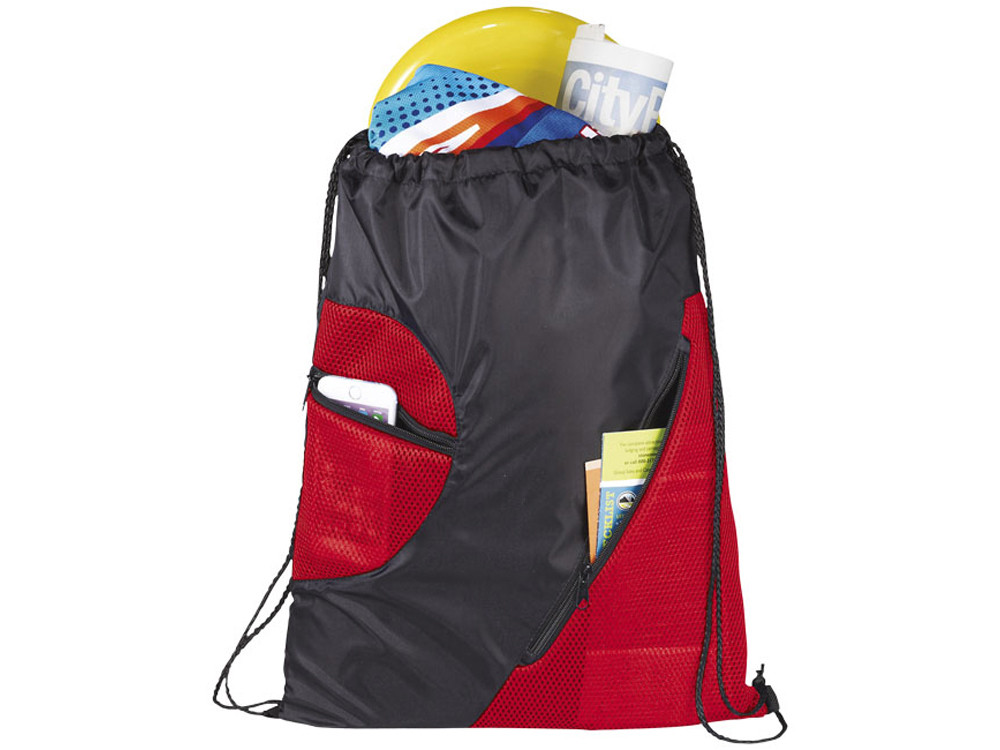 Спортивный рюкзак из сетки на молнии, красный - фото 2 - id-p73857178