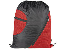 Спортивный рюкзак из сетки на молнии, красный, фото 3