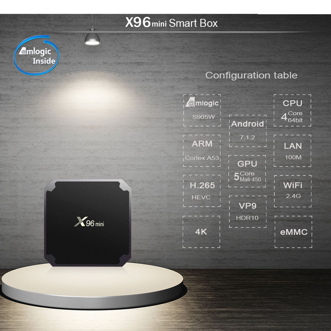 Смарт ТВ приставка X96 Mini S905W 1G + 8G андроид TV Box - фото 5 - id-p73872554