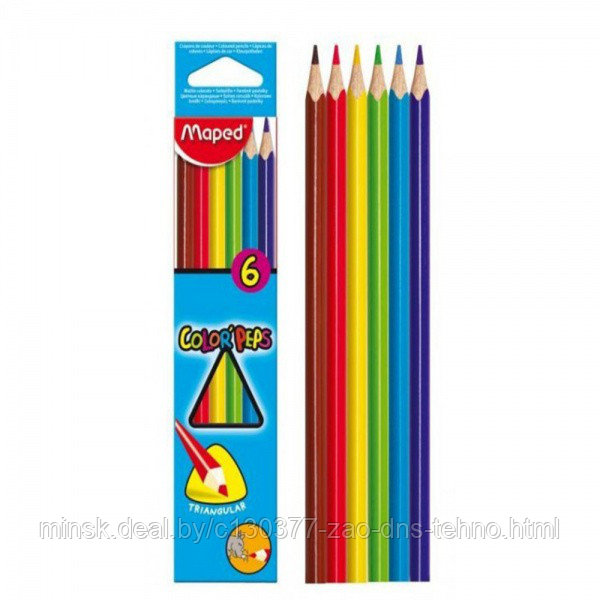 Цветные карандаши 6 шт. "Color Peps" Maped