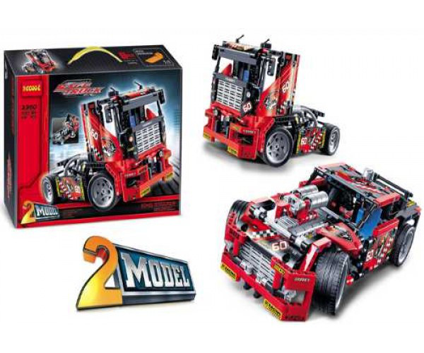 Детский конструктор DECOOL арт. 3360 "Гоночный грузовик 2 в 1" АНАЛОГ LEGO TECHNIC 42041 - фото 4 - id-p54312413