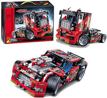 Детский конструктор DECOOL арт. 3360 "Гоночный грузовик 2 в 1" АНАЛОГ LEGO TECHNIC 42041 - фото 2 - id-p54312413