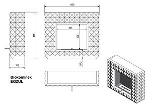 Биокамин напольный Kratki Egzul, фото 3