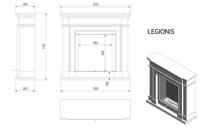 Биокамин напольный Kratki Legionis, фото 2