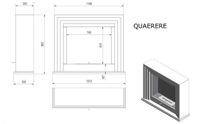 Биокамин напольный Kratki QUAERERE, фото 2