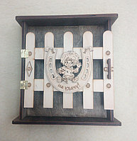 Оригинальная Ключница с подковой "На удачу" 5 крючков, фото 1