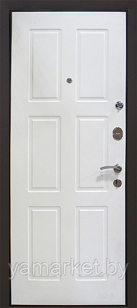 Дверь входная металлическая МеталЮр М21 белый - фото 3 - id-p58617928