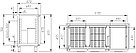 Стол холодильный POLUS (Полюс) BAR-250 (T57 M2-1 RAL) , фото 2