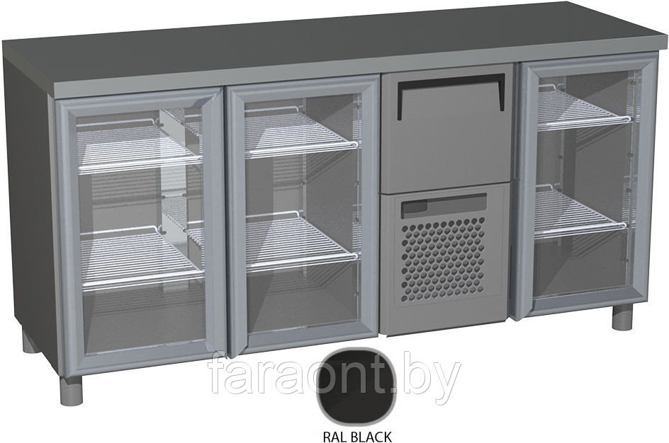 Стол холодильный POLUS (Полюс) BAR-360С (T57 M3-1-G RAL)