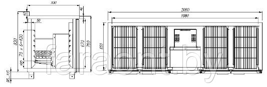 Стол холодильный Сarboma (Карбома) 4GNG/NT (T70 M4-1-G INOX) - фото 2 - id-p73928708