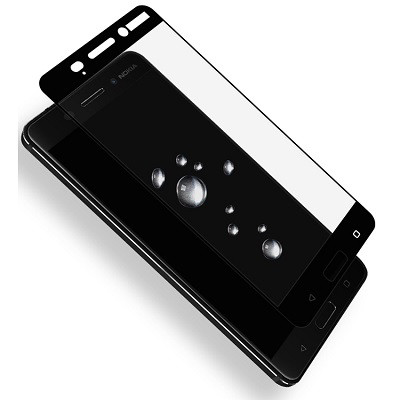 Противоударное защитное стекло Full Screen Cover 0.3 mm белое для Nokia 3 - фото 3 - id-p73933690