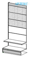 Стеллаж 2200х1000х500 перфорация 3 Арлекс