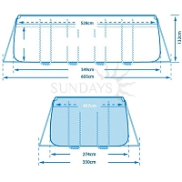 Каркасный бассейн Intex Ultra Frame 26352 549х274х132см - фото 6 - id-p73950232