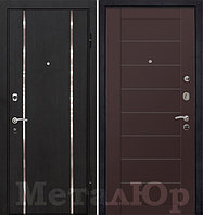 Дверь входная металлическая МеталЮр М8 Темно-коричневый