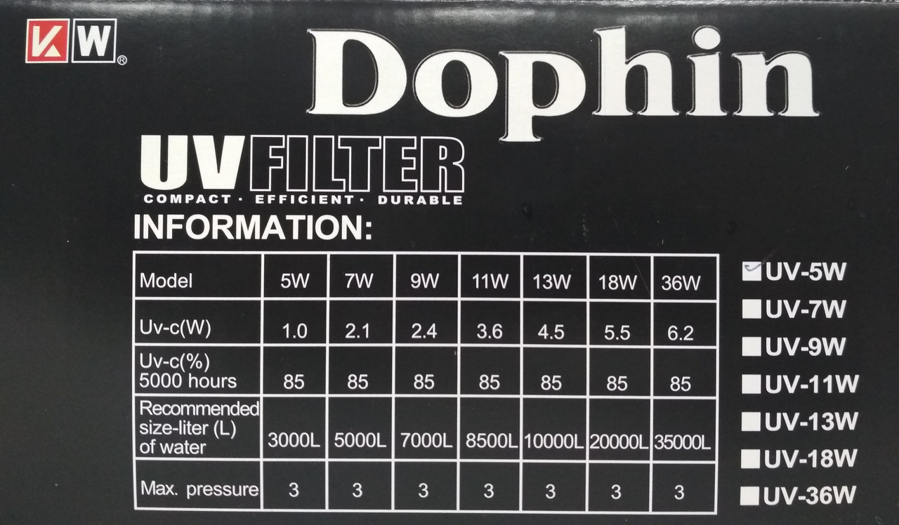 Стерилизатор Dophin UV-008 Filter (5W) - фото 2 - id-p73956902