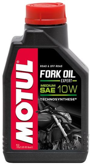 Масло Motul FORK OIL EXP H 10W полусинтетическое для реверсных телескопических вилок мотоциклов, 1 литр - фото 1 - id-p73965444