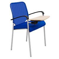 Стул АМИГО хром ARM TE для залов заседаний и тренингов, Кресло AMIGO CH ARM TE ткань + сетка