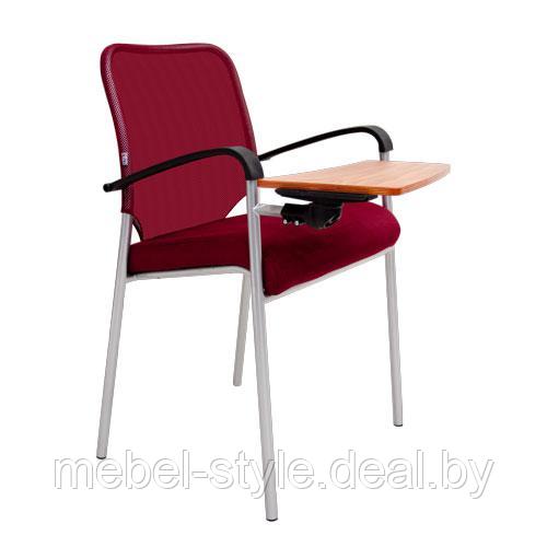 Стул АМИГО блек ARM T для посетителей, офиса и дома, Кресло AMIGO Black ARM T +пюпитр ткань + сетка - фото 4 - id-p73969266