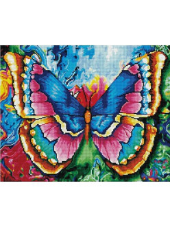 Картина из страз Яркая бабочка 40х50 см - фото 2 - id-p74019122