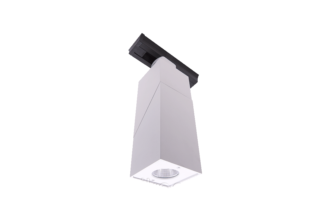 Трековый LED светильник квадратный LDT-SQWT-10W-WW (белый, черный, 10Вт, 3000К)